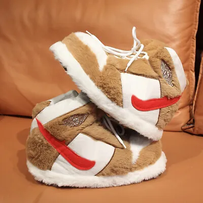 Buy Warm Slippers Indoor Unisex Sneaker Cotton Funny Sneakers Home Slippers WinterUK • 19.97£