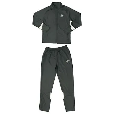 Buy Boy's Umbro Total Traning Full Zip Jacket And Tapered Pant Tracksuit In Grey • 19.99£