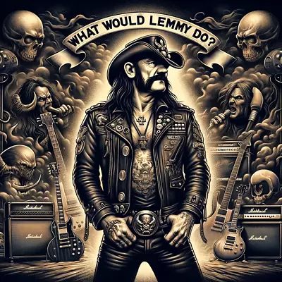 Buy MOTORHEAD WHAT WOULD LEMMY DO?  T-SHIRT Individually Made. MOST SIZES. Free P+P. • 19.95£