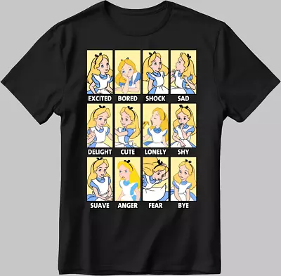 Buy Disney Princes Rapunzel Moods Short Sleeve W/B Men / Women T Shirt C536 • 10£