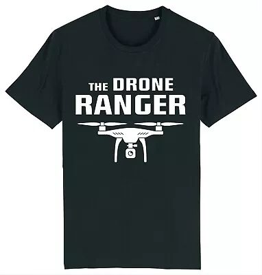Buy The Drone Ranger Drone Quadcopter Pilot T-Shirt • 9.95£