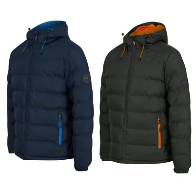 Buy Tokyo Laundry Puffer Jacket Men's Hooded Micro-Fleece Lined Quilted Padded Coat • 42.99£