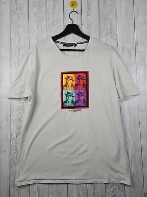 Buy Alessandro Zavetti Al Capone Graphic White Short Sleeve T-Shirt Large • 14.99£