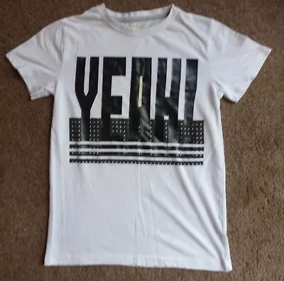 Buy Urban Outlaws White 'Yeah Pattern' T-shirt 9-10 Years • 0.50£