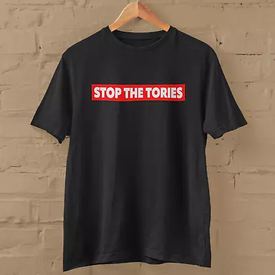 Buy STOP THE TORIES T-SHIRT (Stop The Boats Parody Political Labour Election Stamer) • 14.99£