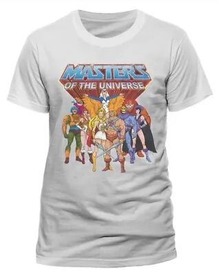 Buy Official Masters Of The Universe T-Shirt LARGE He-Man Skeletor Grayskull MOTU • 19.99£