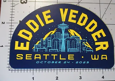 Buy EDDIE VEDDER Pearl Jam Seattle 10-23-23 2023 Sky STICKER Decal Concert Merch • 9.64£