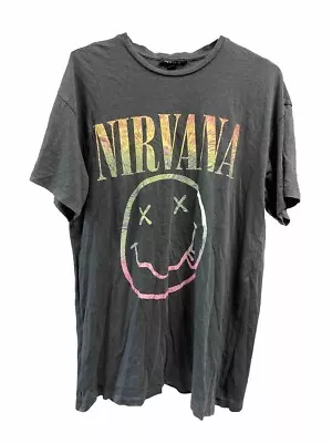 Buy New Look Nirvana T-Shirt Size 12 • 3£