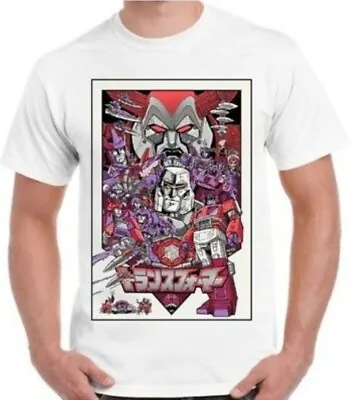 Buy Transformers T-Shirt Movie Poster Japanese Gift Cool Retro Tee Film 80s 90s • 7.97£