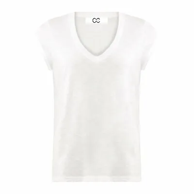 Buy Coster Copenhagen Heart V Neck T Shirt Size 8 Or 10 BNWT €29.95 Black Or White • 8.99£