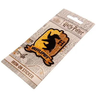 Buy Harry Potter Hufflepuff Iron On Patch (One Size) (Gold/Black) • 4.35£