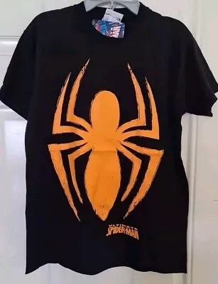 Buy Marvel Ultimate Spider-Man T Shirt BNWT Mens Small Black & Orange Adults Teens  • 7.50£
