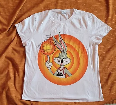 Buy Pre-Loved Women's 100% Cotton Size 12 Official Space Jam T-Shirt  • 7£