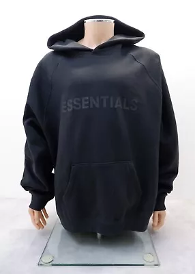 Buy Fear Of God Essentials Unisex Oversized Hoodie Size XL Black Sweatshirt Jumper • 59.20£