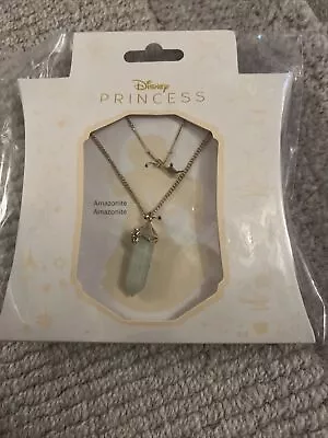 Buy Princess Jasmine Aladdin Crystal Amazonite Necklace Disney Store Princess BNIB • 7£
