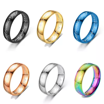 Buy Stainless Steel LOTR Ring Fan Gift High Quality Fashion Jewelry • 3.59£