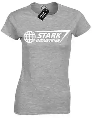 Buy Stark Industries Ladies T Shirt Hulk Tony Arc Film Comic Shield Christmas Gift • 7.99£