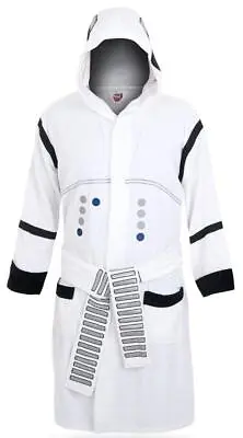 Buy Star Wars Stormtrooper Unisex Hooded Bathrobe For Adults One Size Fits Most • 90.68£