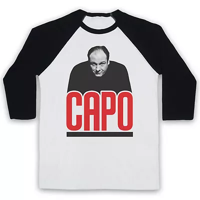 Buy Tony Soprano Capo Unofficial The Sopranos Mafia Tv Show 3/4 Sleeve Baseball Tee • 23.99£