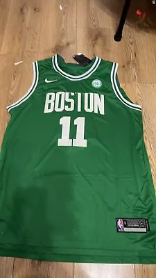 Buy Boston Celtics Kyrie Irving #11 NBA Green Basketball Jersey T-shirt • 20.95£