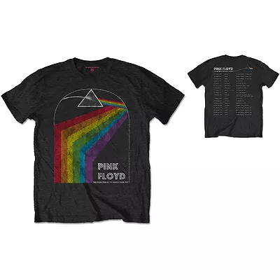Buy Pink Floyd T Shirt Dark Side Of The Moon 1972 Tour Official Men Black Rock Merch • 14.03£