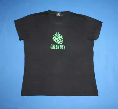Buy Vintage Y2K Green Day Shirt American Idiot Punk Rock Band Women's Tee Medium • 42.09£