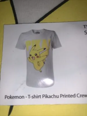 Buy Pokemon Pikachu Printed T-Shirt - Bioworld Crewneck XL Unisex New Sealed • 11.99£
