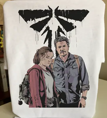 Buy Last Of Us Joel And Ellie With The Fireflies T-Shirt -  Tee By Rev-Level • 16.49£