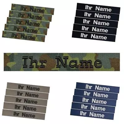 Buy 5 Pieces Name Strips Nameplate With Velcro Bundeswehr, Navy, Fire Brigade • 13.30£