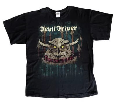 Buy Devil Driver Band Shirt Men’s Large Pray For Villains Heavy Metal 2009 Tour Aus • 22.13£