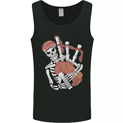 Buy A Skeleton Playing The Bagpipes Mens Vest Tank Top • 9.99£