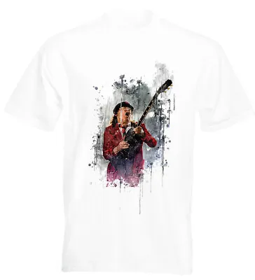 Buy AC/DC Angus Young Abstract T Shirt Brian Johnson • 13.95£