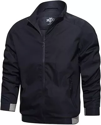 Buy HOOD CREW Men’s Lightweight Windbreaker Varsity Jacket: Casual Sportswear Coat • 23£