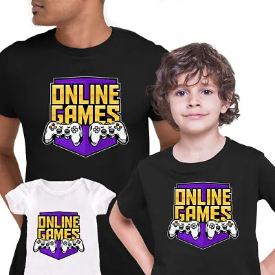 Buy Online Games Retro Game T-shirt 80's Collection Funny Gift Tee Top Xmas • 14.99£