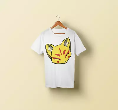 Buy Pikachu Kitsune Crossover T-Shirt Custom Made Black White Adults • 15.95£
