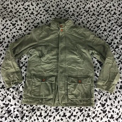 Buy Tommy Hilfiger Military Coat Jacket Thin Parka Mens Green Mod Casual Size Medium • 30£