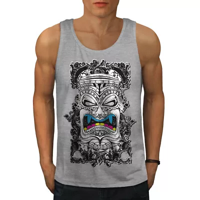 Buy Wellcoda Totem Spirit Evil Fashion Mens Tank Top, New Active Sports Shirt • 14.99£