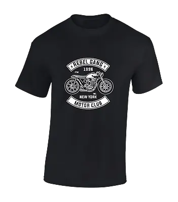 Buy Rebel Gang Motor Club Mens T Shirt Motorbike Motorcycle Biker Design Gift Top • 8.99£