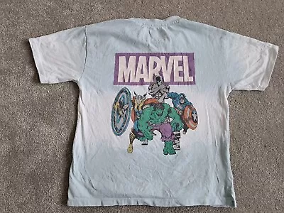 Buy Primark Marvel Superhero Blue White T-Shirt Boys 6-7 Years • 0.99£