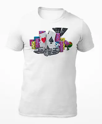 Buy Casino Cards, Chips Stacks & Magic Bullets - Fun Men's T-Shirt - Women's T-Shirt • 10.97£