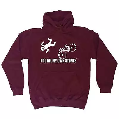 Buy Funny Hoodie I Do All My Own Stunts Bicycle Bike Hoodies Hoody Jumper Birthday • 24.95£