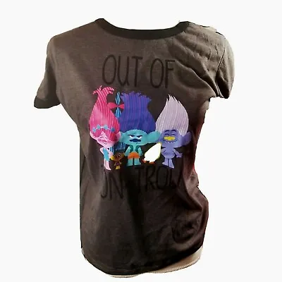 Buy DreamWorks Juniors Trolls T-Shirt Size XL Charcoal Heather Multicolor NWT • 8.19£