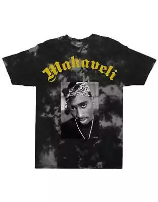 Buy Tupac Makaveli Dip Dye Acid Wash T Shirt • 17.95£