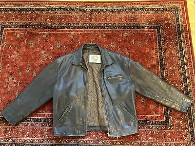 Buy Superb Vintage Highwayman Style Real Leather Biker Jacket Xxl 2xl • 95£
