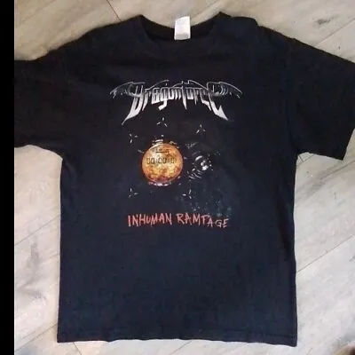 Buy Rare Dragonforce Inhuman Rampage Over Europe & Japan 2006 Tour Tshirt Band Tee L • 30£