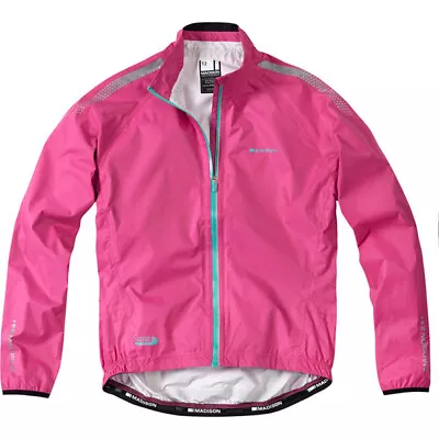 Buy Madison Oslo Women's Waterproof Packable Cycling, Bike Riding Jacket, Very Berry • 26.99£