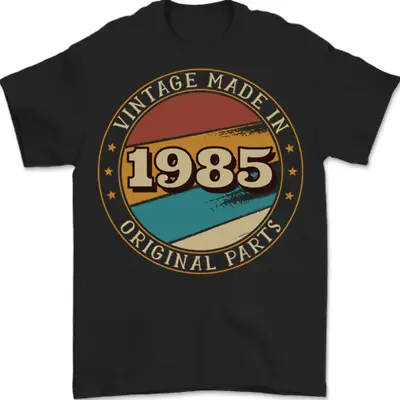 Buy 38th Birthday Vintage Made In 1985 Mens T-Shirt 100% Cotton • 8.47£