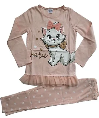 Buy Girls Disney Marie Cat Pyjamas With Capri Slim Fit Bottoms.3-4,4-5,5-6 Or 7-8yrs • 7.25£