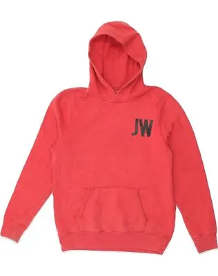 Buy JACK WILLS Mens Graphic Hoodie Jumper Small Red Cotton AD12 • 15.73£