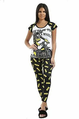 Buy Ladies Disney DC Batwomen Short Sleeve Pyjama Set, Nightwear, PJ's • 7.99£